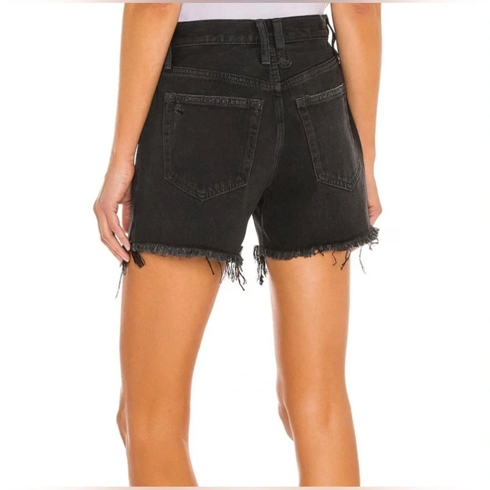 NWT Free People x We The Free Makai Cutoff Black Denim Shorts